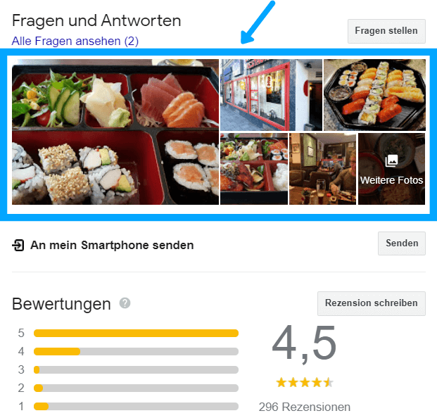 Especially for restaurants, images have a promotional effect.