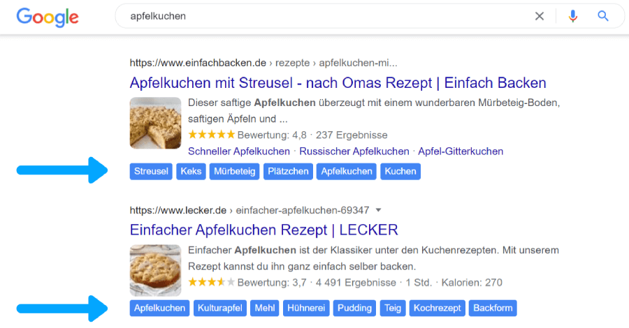 The Entity Extractor displays the recognized entities by Google