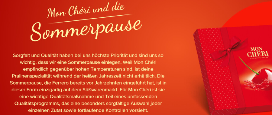 A good example of artificial scarcity is Mon Cheri chocolates.