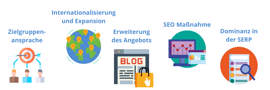 Multi-Domain SEO makes sense in many areas.
