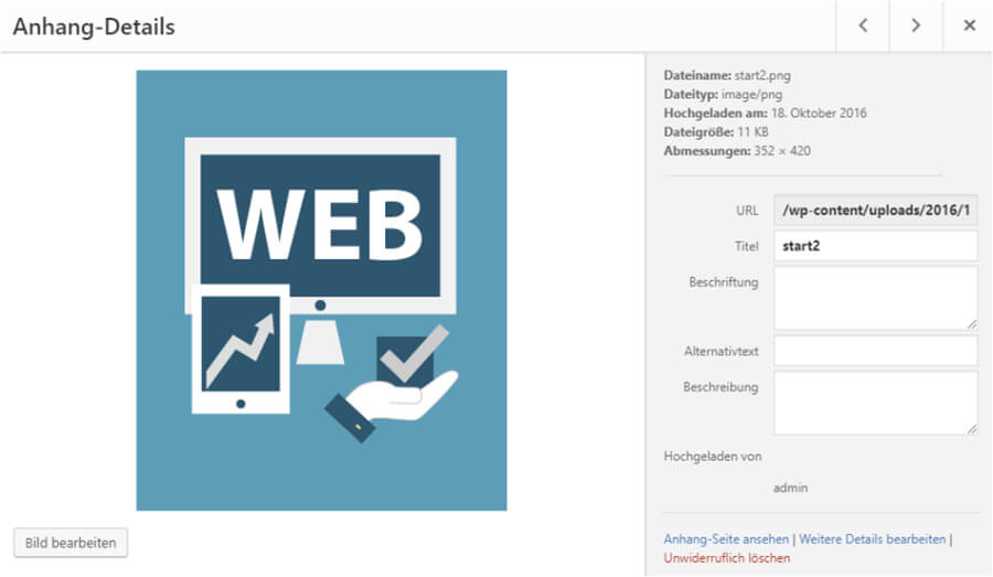 Alt Text in WordPress CMS